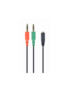 Gembird CCA-418 cable de audio 0,2 m 3,5mm 2 x 3.5mm Negro, Verde, Rojo