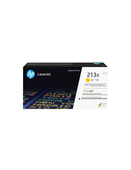 HP Cartucho de tóner Original LaserJet 213X de alto rendimiento amarillo