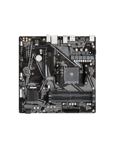 GIGABYTE B550M K Placa base - Procesadores AMD Ryzen 5000, hasta 4733 MHz DDR4, 1xPCIe 4.0 + 1xPCIe 3.0 M.2, LAN 1GbE, USB 3.2 G