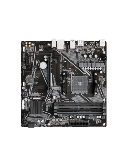 GIGABYTE B550M K Placa base - Procesadores AMD Ryzen 5000, hasta 4733 MHz DDR4, 1xPCIe 4.0 + 1xPCIe 3.0 M.2, LAN 1GbE, USB 3.2 G