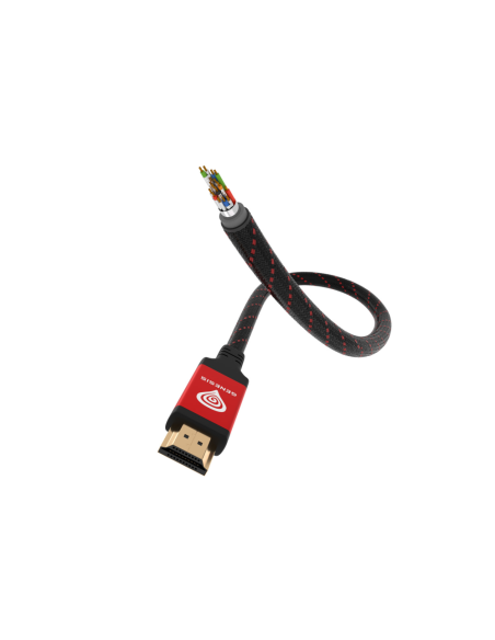 GENESIS NKA-0787 cable HDMI 3 m HDMI tipo A (Estándar) Negro, Rojo
