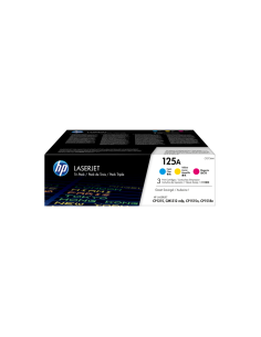 HP Pack de ahorro de 3 cartuchos de tóner original LaserJet 125A cian/magenta/amarillo