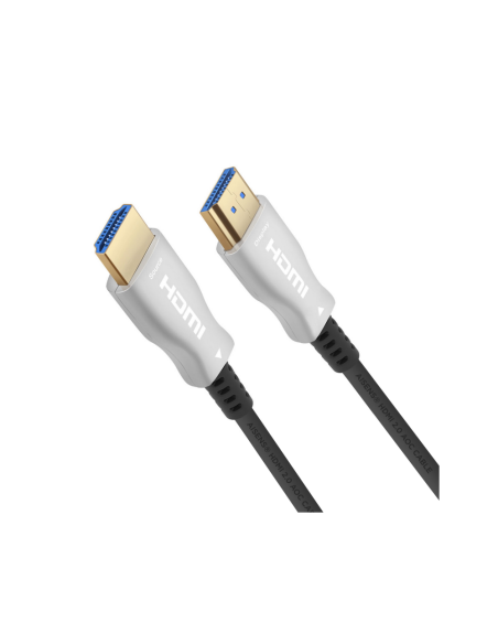 AISENS Cable HDMI V2.0 AOC Premium Alta Velocidad / HEC 4k@60Hz 18Gbps, A/M-A/M, Negro, 20m
