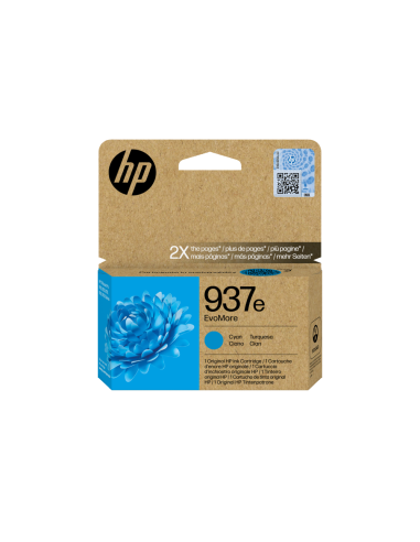HP Cartucho de Tinta Original EvoMore 937e cian