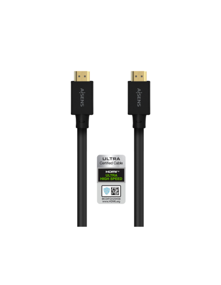 AISENS Cable HDMI V2.1 Ultra Alta Velocidad / Hec 8K@60Hz 48Gbps, A/M-A/M, Negro, 5.0M
