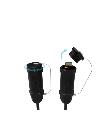 AISENS Cable HDMI V2.1 AOC con Armadura Ultra Alta Velocidad / Hec 8K@60Hz 4K@120Hz 4:4:4 48Gbps, A/M-A/M, Negro, 20M