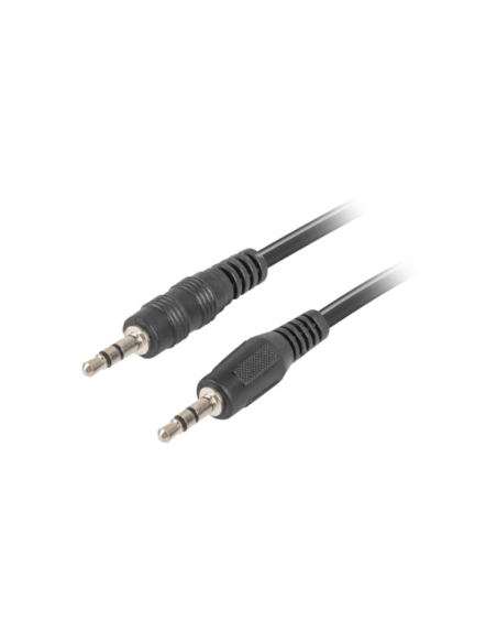 Lanberg CA-MJMJ-10CC-0012-BK cable de audio 1,2 m 3,5mm Negro