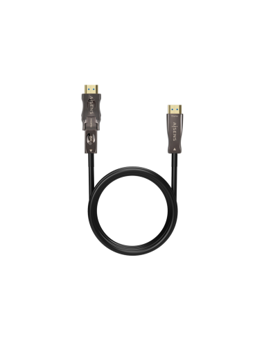 AISENS Cable Hdmi V2.1 AOC Desmontable Ultra Alta Velocidad / Hec 8K@60Hz 4K@120Hz 4:4:4 48Gbps, A/M-D/A/M, Negro, 15M