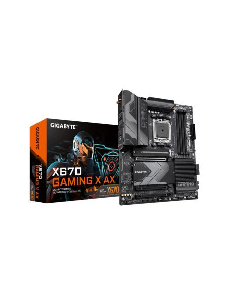 GIGABYTE X670 GAMING X AX Placa base - Compatible con AMD Ryzen 9000 Series CPUs, 16+2+2 Phases Digital VRM, up to 8000MHz DDR5 