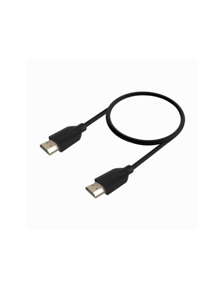 AISENS Cable HDMI V2.0 CCS Premium Alta Velocidad / Hec 4K@60Hz 18Gbps, A/M-A/M, Negro, 0.5m