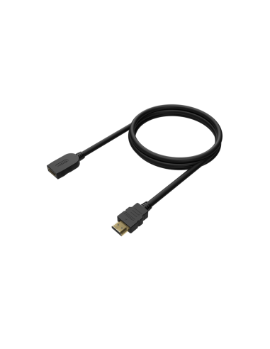 AISENS Cable HDMI V2.0 Prolongador Premium Alta Velocidad / Hec 4K@60Hz 18Gbps, A/M-A/H, Negro, 3.0M