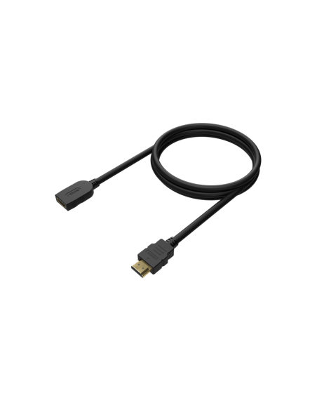 AISENS Cable HDMI V2.0 Prolongador Premium Alta Velocidad / Hec 4K@60Hz 18Gbps, A/M-A/H, Negro, 3.0M
