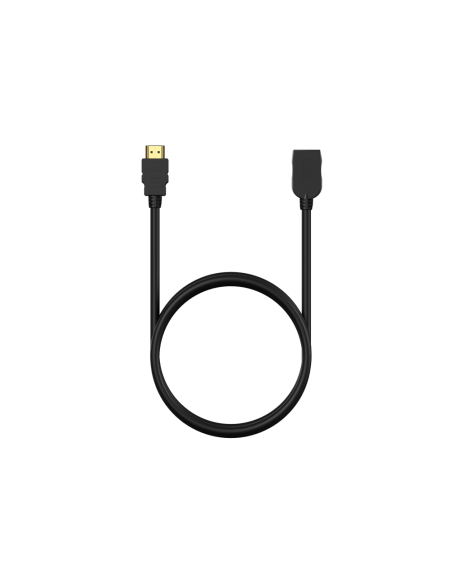 AISENS Cable HDMI V2.0 Prolongador Premium Alta Velocidad / Hec 4K@60Hz 18Gbps, A/M-A/H, Negro, 3.0M
