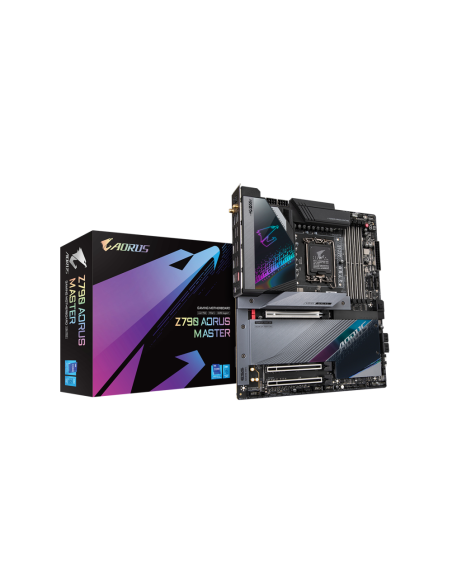GIGABYTE Z790 AORUS MASTER Placa base - Soporta CPUs Intel Core de 13ª generación, VRM digital de 20+1+2 fases, hasta 8000MHz DD