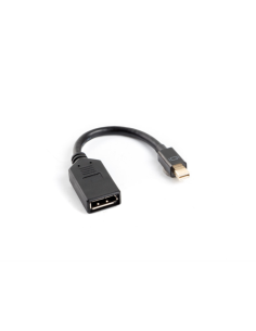 Lanberg AD-0003-BK cable DisplayPort 0,12 m Mini DisplayPort Negro