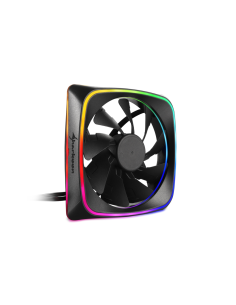 Sharkoon RGB SHARK Lights Carcasa del ordenador Ventilador 12 cm Negro