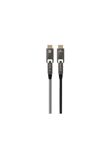 Gembird CCAP-HDMIDD-AOC-20M cable HDMI HDMI Type-A/HDMI Type-D Negro