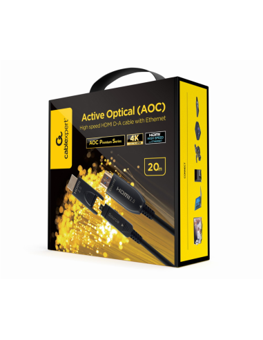 Gembird CCAP-HDMIDD-AOC-30M cable HDMI HDMI Type-A/HDMI Type-D Negro