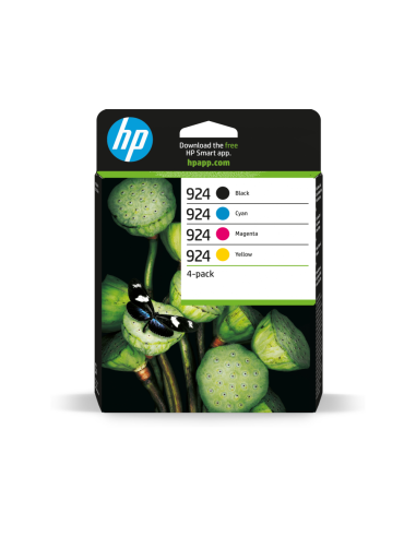 HP Paquete de 4 Cartuchos de Tinta Original 924 CMYK