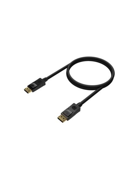 AISENS Cable DISPLAYPORT V1.2 4K@60Hz, DP/M-DP/M, Negro, 0.5M