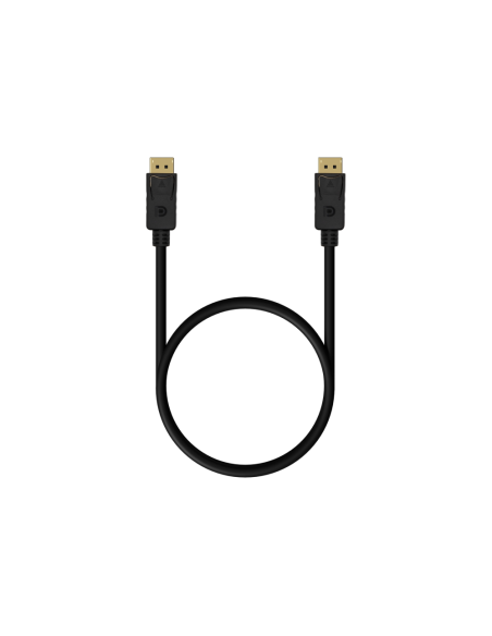 AISENS Cable DISPLAYPORT V1.2 4K@60Hz, DP/M-DP/M, Negro, 0.5M