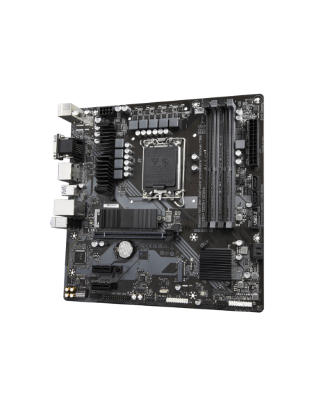 GIGABYTE B760M DS3H DDR4 Placa base - Soporta CPUs Intel Core de 14ª generación, VRM digital de 6+2+1 fases, hasta 5333MHz DDR4 