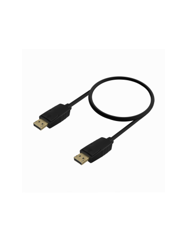 AISENS Cable DISPLAYPORT V1.2 CCS 4K@60Hz, DP/M-DP/M, Negro, 0.5m