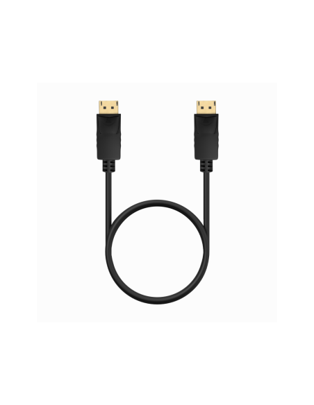 AISENS Cable DISPLAYPORT V1.2 CCS 4K@60Hz, DP/M-DP/M, Negro, 0.5m