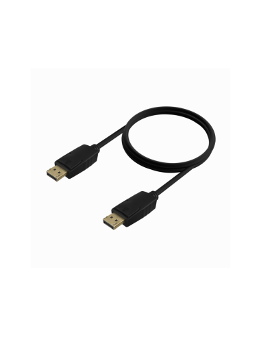 AISENS Cable DISPLAYPORT V1.2 CCS 4K@60Hz, DP/M-DP/M, Negro, 1.0m
