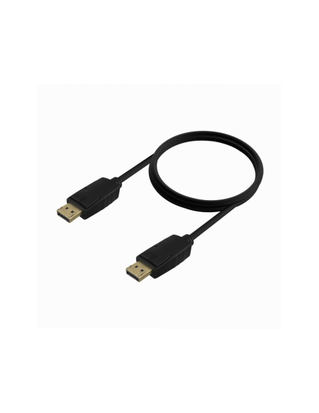AISENS Cable DISPLAYPORT V1.2 CCS 4K@60Hz, DP/M-DP/M, Negro, 1.0m