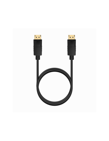 AISENS Cable DISPLAYPORT V1.2 CCS 4K@60Hz, DP/M-DP/M, Negro, 1.0m