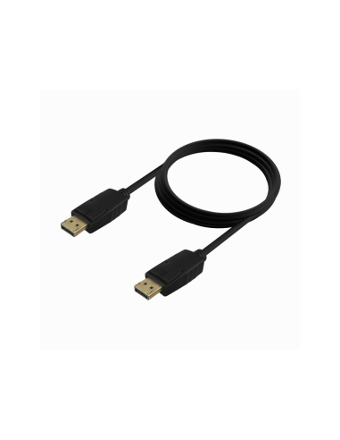 AISENS Cable DISPLAYPORT V1.2 CCS 4K@60Hz, DP/M-DP/M, Negro, 1.5m