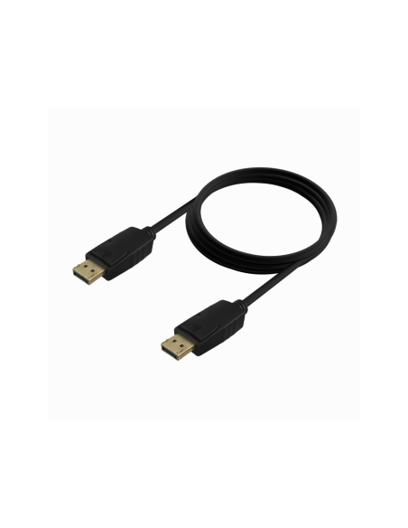 AISENS Cable DISPLAYPORT V1.2 CCS 4K@60Hz, DP/M-DP/M, Negro, 1.5m