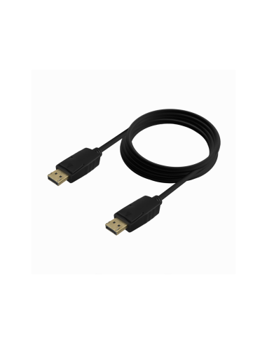 AISENS Cable DISPLAYPORT V1.2 CCS 4K@60Hz, DP/M-DP/M, Negro, 2.0m