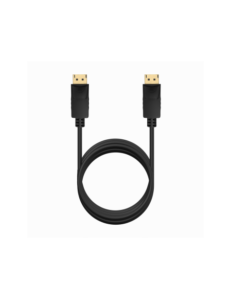 AISENS Cable DISPLAYPORT V1.2 CCS 4K@60Hz, DP/M-DP/M, Negro, 2.0m