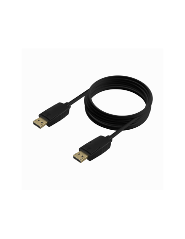 AISENS Cable DISPLAYPORT V1.2 CCS 4K@60Hz, DP/M-DP/M, Negro, 3.0m