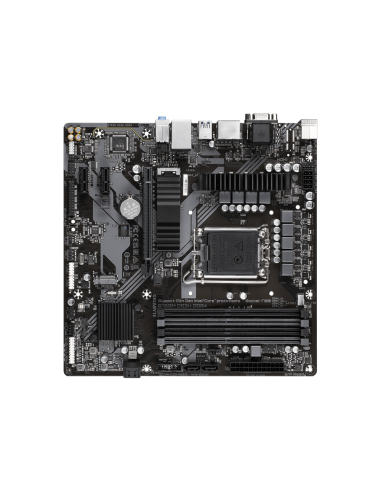 GIGABYTE B760M DS3H DDR4 Placa base - Soporta CPUs Intel Core de 14ª generación, VRM digital de 6+2+1 fases, hasta 5333MHz DDR4 