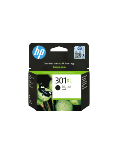 HP Cartucho de tinta original 301XL de alta capacidad negro