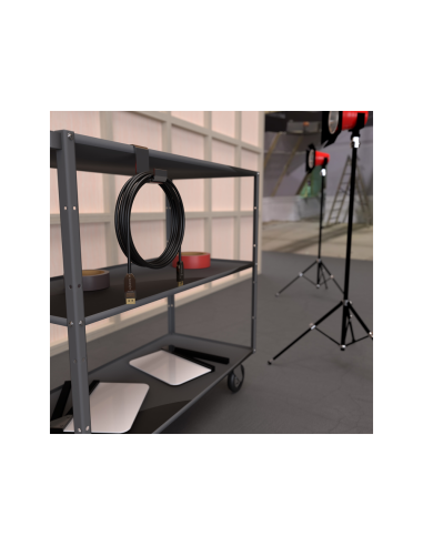 AISENS Cable DISPLAYPORT AOC V1.4 8K@60Hz 4K@120Hz 4:4:4 32.4Gbps, DP/M-DP/M, Negro, 10M