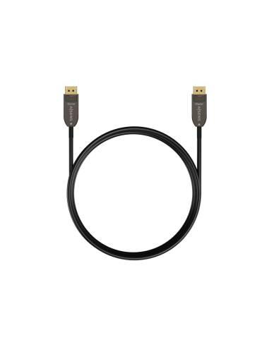 AISENS Cable DISPLAYPORT AOC V1.4 8K@60Hz 4K@120Hz 4:4:4 32.4Gbps, DP/M-DP/M, Negro, 15M