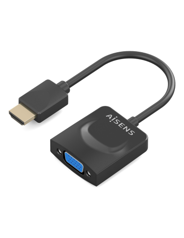 AISENS Conversor HDMI a SVGA, HDMI A/M-SVGA/H, Negro, 15?m