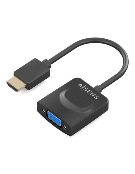 AISENS Conversor HDMI a SVGA, HDMI A/M-SVGA/H, Negro, 15?m