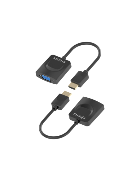 AISENS Conversor HDMI a SVGA, HDMI A/M-SVGA/H, Negro, 15?m