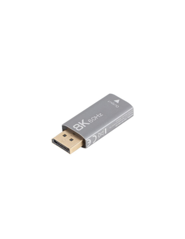 Lanberg AD-DP-HD-03 adaptador de cable de vídeo 0 m DisplayPort HDMI Plata