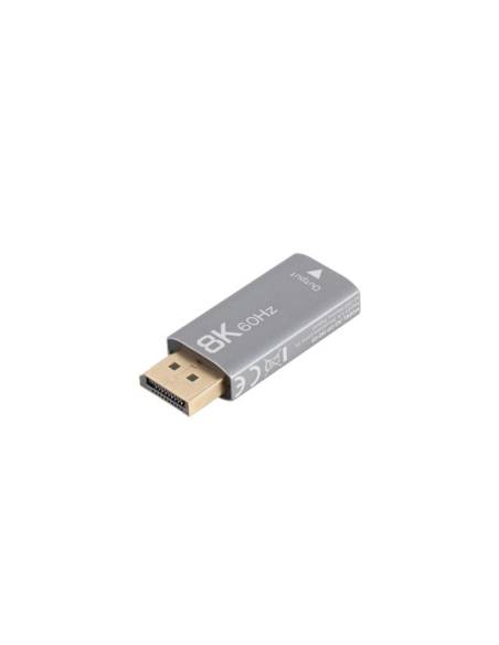 Lanberg AD-DP-HD-03 adaptador de cable de vídeo 0 m DisplayPort HDMI Plata