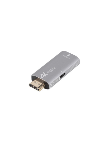 Lanberg AD-HD-DP-01 adaptador de cable de vídeo 0 m HDMI tipo A (Estándar) DisplayPort Plata