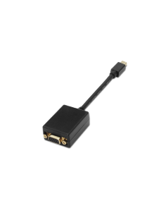 AISENS A125-0135 adaptador de cable de vídeo 0,15 m Mini DisplayPort VGA Negro 2