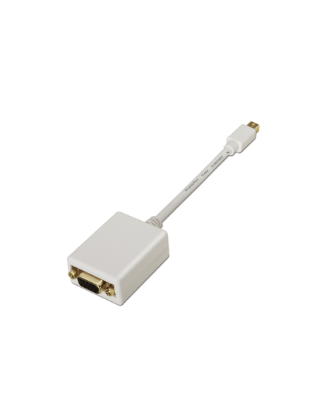 AISENS A125-0136 adaptador de cable de vídeo 0,15 m Mini DisplayPort VGA Blanco