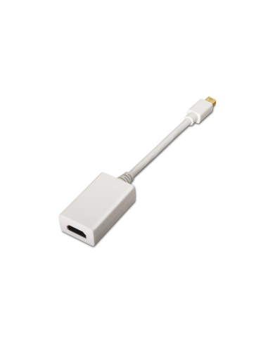 AISENS A125-0138 adaptador de cable de vídeo 0,15 m Mini DisplayPort HDMI Blanco
