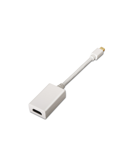 AISENS A125-0138 adaptador de cable de vídeo 0,15 m Mini DisplayPort HDMI Blanco